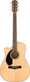 Fender CC-60SCE Concert Size Acoustic-Electric - Natural (Left Handed)