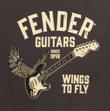 Fender T-Shirt “Wings To Fly” - Vintage Black (S, M, L, XL)
