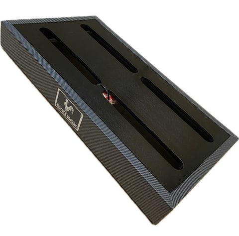 Hiscock Pedalboards - 22x12.5 Angled Board - Black Tweed