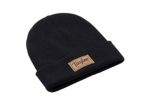 Taylor Logo Patch Beanie - Black