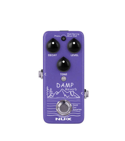 NUX Damp Mini Reverb Pedal - Three Classic Reverb Models & Shimmer/Freeze Function