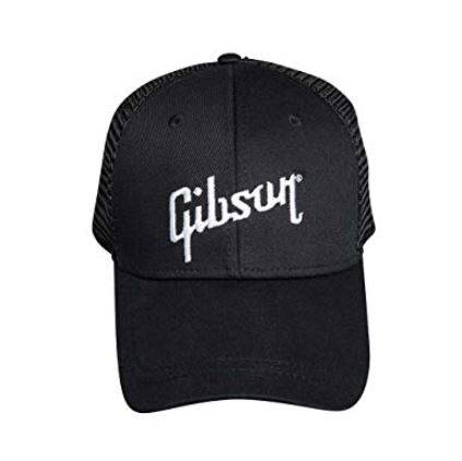Gibson Hat Black Trucker Snapback Hat