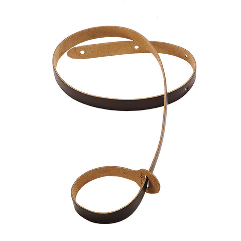 Levy's 3/4" Leather Mandolin Strap, Black (L-M19-DBR)