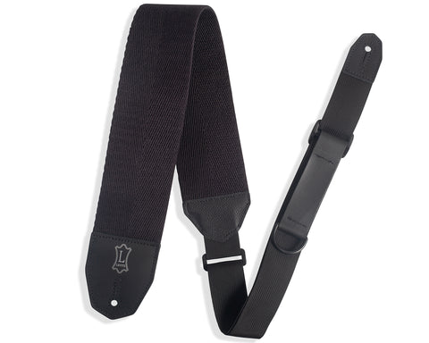 Levy's MRHC4 Right Height 3" Wide Cotton Guitar/Bass Strap - Black