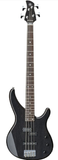 Yamaha TRBX174EW-TBL Figured Mango Wood Electric Bass Guitar, Trans Black