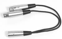 Link Audio Solutions Y-Cable Adapter AA10Y XLR-M to 2x XLR-F Y-Cable