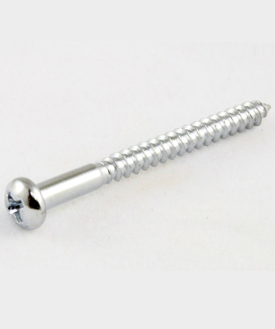 All-Parts Chrome Bass Pickup Mounting Screws (8 Pack)