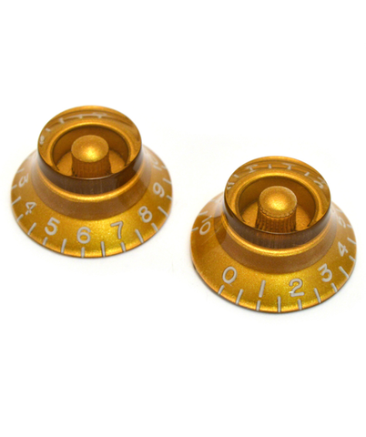 All-Parts Vintage Style Gold Bell Knobs (2 Pack)