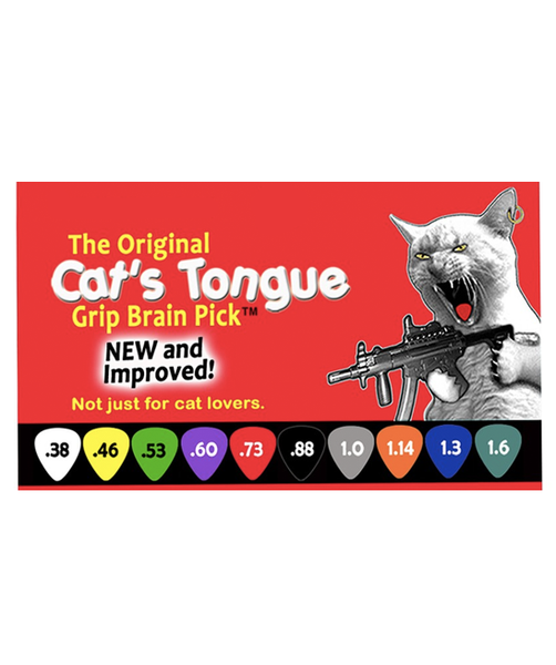 Cat s Tongue Grip Picks 10 Pack .088 Black