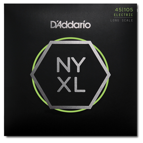 Electric - D'Addario NYXL45105 Set Long Scale Electric Bass Strings, Light Top / Med Bottom