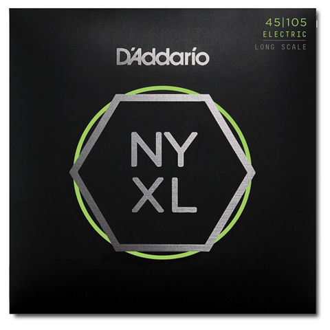 Electric - D'Addario NYXL45105 Set Long Scale Bass Strings, Light Top / Med Bottom