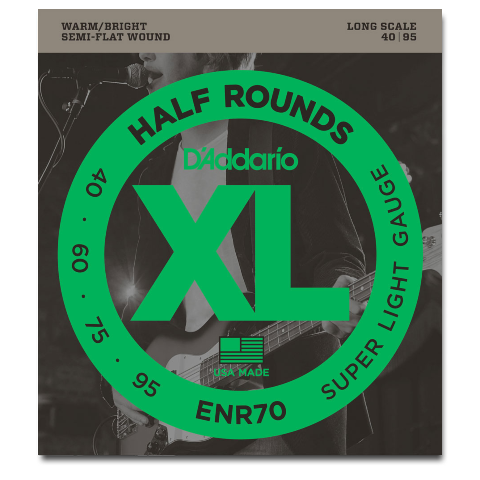 Semi flat deals bass strings
