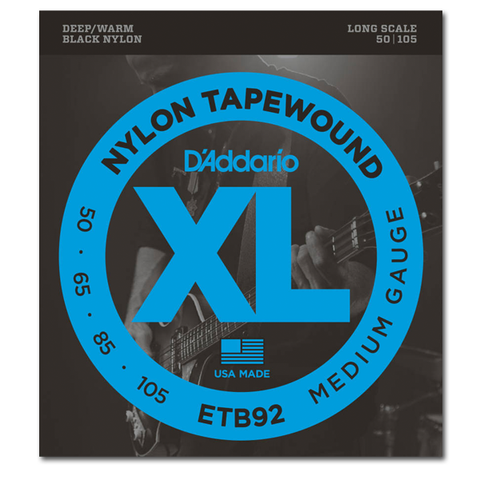 Electric - D'Addario ETB92 Nylon Tapewound Long Scale Bass Strings, Medium