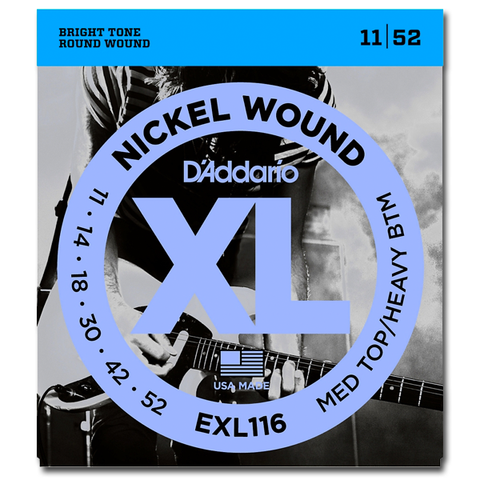D'Addario EXL116 XL Electric Guitar Strings, Medium Top / Heavy Bottom