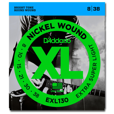 D'Addario EXL130 Nickel Electric Guitar Strings, Extra Super Light