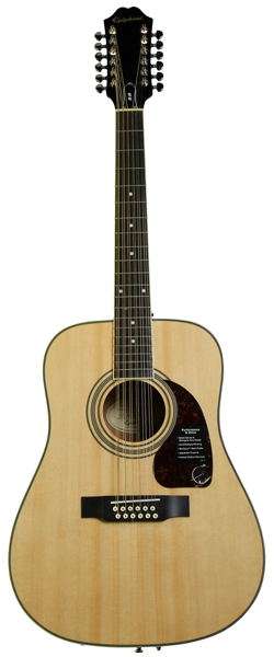 Epiphone DR-212 12 String Acoustic - Natural – Reid Music Limited