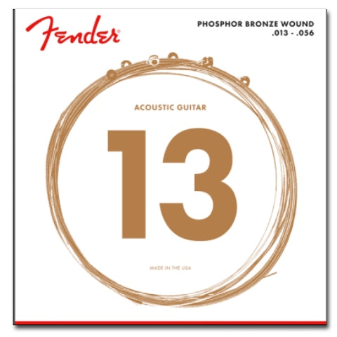 Fender 60M Phosphor Bronze Acoustic Strings, Medium