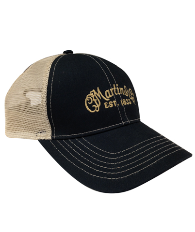Martin Mesh Trucker Hat with CFM Logo, Black