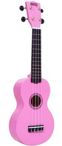 Mahalo M1 Rainbow "R" Series Ukulele with Bag, Pink