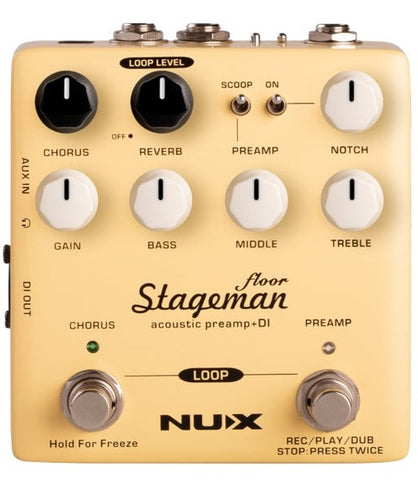 NUX Verdugo Series Stageman Floor Acoustic Preamp & DI+