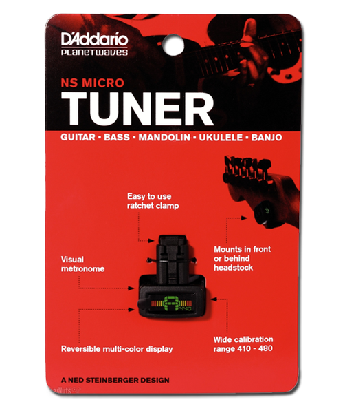 D'Addario / Planet Waves PW-CT-12 NS Micro Headstock Tuner – Reid