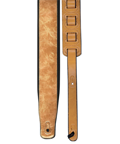 Profile 2.8" PGS780-2 Leather Guitar Strap, Tan