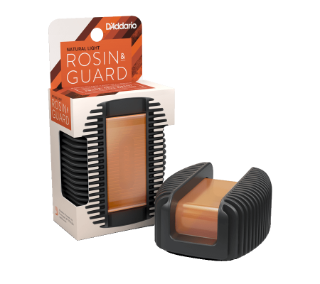 Rosin - D'Addario Rosin Guard with Natural Light Rosin DRGBKVR200