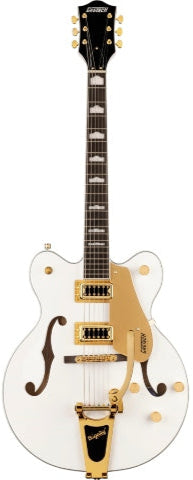 Gretsch G5422TG Electromatic Double Cutaway Hollowbody with Bigsby & Gold Hardware, Snowcrest White