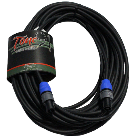 Tone91 (H14-50N2N2) 14 Gauge Commercial Neutrik Speakon Speaker Cables, 50 Foot