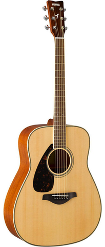 Yamaha FG820L Left-Handed Dreadnought Acoustic, Natural