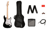 Squier Sonic Stratocaster Starter Pack with Frontman 10G Amp, Gig Bag & Accessories, Black