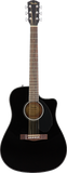 Fender CD-60SCE Dreadnought Cutaway Acoustic-Electric - Black