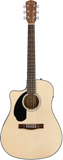 Fender CD-60SCE Dreadnought Cutaway Acoustic-Electric - Natural (Left Handed)