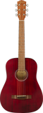 Fender FA-15 3/4 Steel String Guitar w/ Gigbag - Red