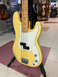 "PREVIOUSLY ROCKED" - Fender Player Precision Bass w/ Gig Bag - Buttercream