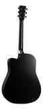 Martin DC-10E Modern Black Dreadnought Acoustic/Electric w/ Gig Bag