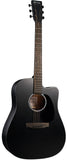 Martin DC-10E Modern Black Dreadnought Acoustic/Electric w/ Gig Bag