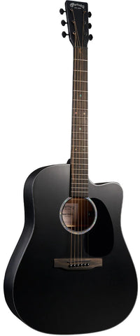Martin DC-10E Modern Black Dreadnought Acoustic/Electric w/ Gig Bag