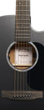 Martin DC-10E Modern Black Dreadnought Acoustic/Electric w/ Gig Bag