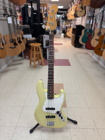 "PREVIOUSLY ROCKED" - Fender Player II Jazz Bass, Rosewood Fingerboard, Hialeah Yellow