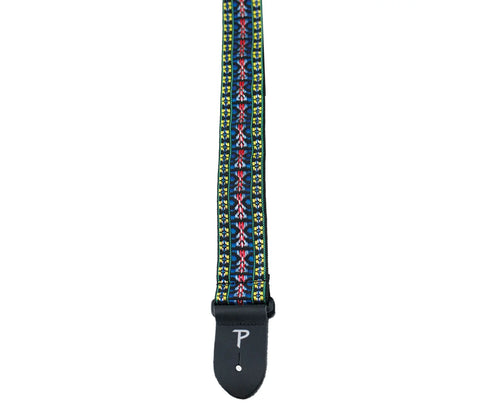 Perri's Hootenanny  2" Strap "Blue Yellow"