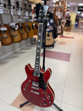 "PREVIOUSLY ROCKED" - Larry Carlton H7 Electric Guitar, See Through Red w/Hardshell Case