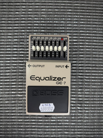 "PREVIOUSLY ROCKED" - BOSS GE-7 7-Band Graphic EQ Pedal