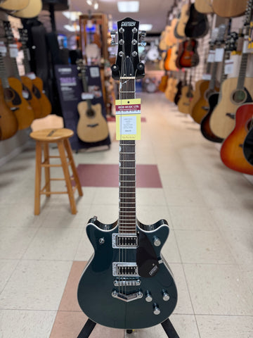 "PREVIOUSLY ROCKED" - Gretsch Guitars G5222 Electromatic Double Jet BT with V-Stoptail, Laurel Fingerboard - Jade Grey Metallic