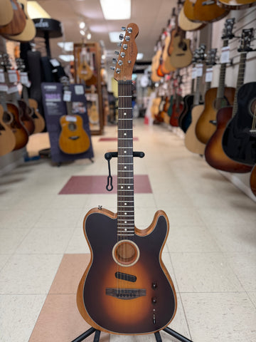 "PREVIOUSLY ROCKED" - Fender Acoustasonic Player Telecaster, Rosewood Fingerboard - Shadow Burst