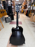 "PREVIOUSLY ROCKED" - Yamaha FGX800C Solid Spruce Top Dreadnought Acoustic Guitar w/ Electronics - Black