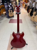 "PREVIOUSLY ROCKED" - Larry Carlton H7 Electric Guitar, See Through Red w/Hardshell Case