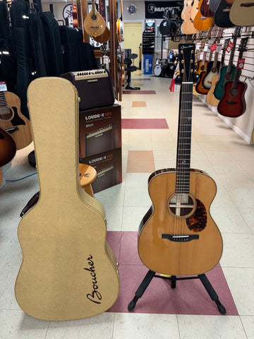 "PREVIOUSLY ROCKED" - Boucher BG-51 Bluegrass Goose OM Hybrid w/ Case