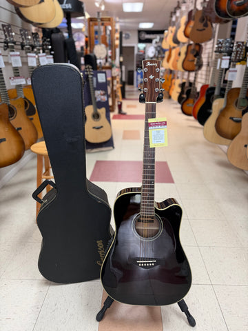 "PREVIOUSLY ROCKED" - Ibanez AW300ECE Artwood Solid Top Dreadnought Cutaway Acoustic-Electric Guitar