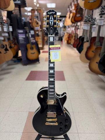 "PREVIOUSLY ROCKED" - Epiphone Les Paul Custom Ebony